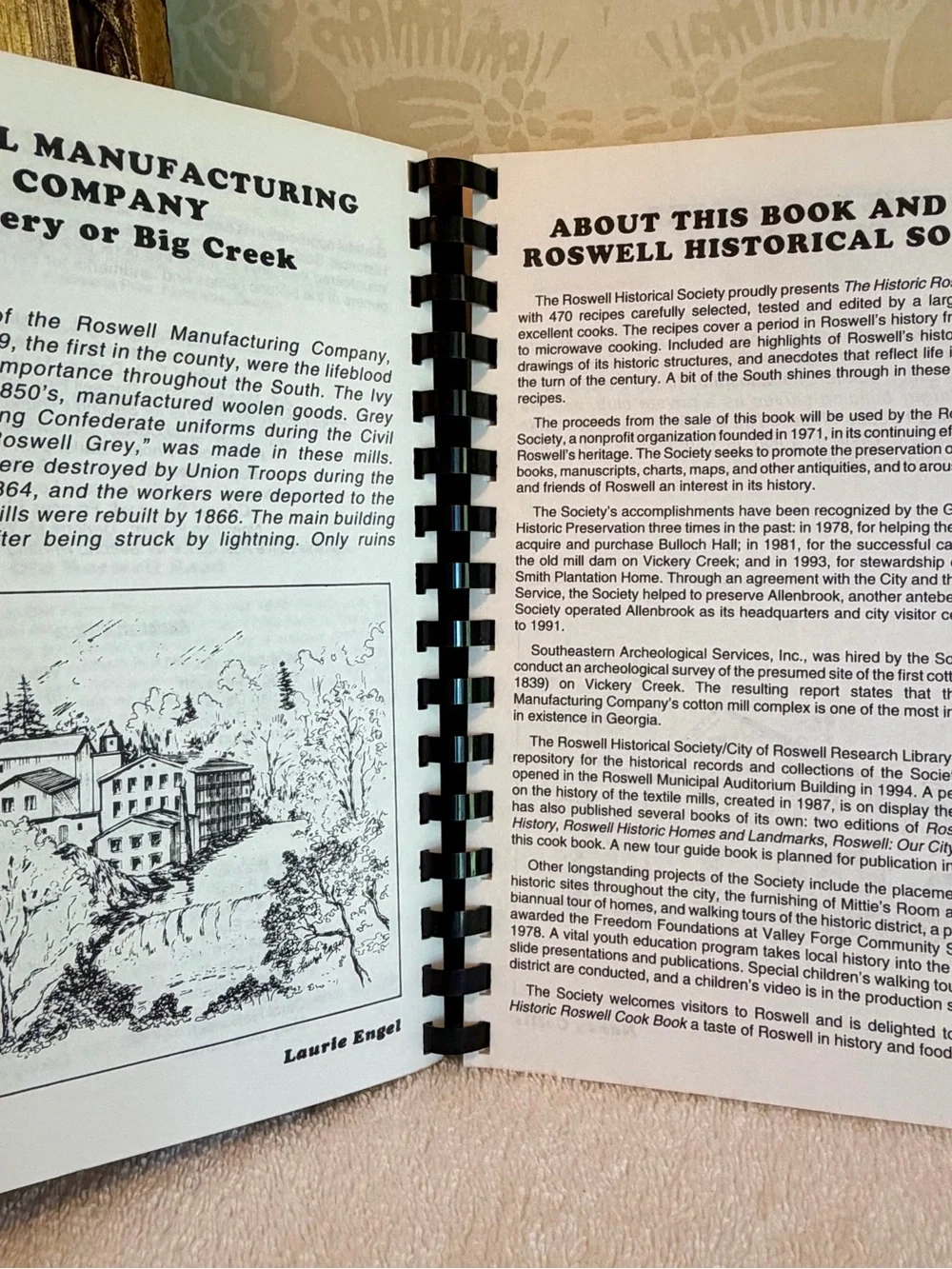 The Historic Roswell Cook Book – Roswell Historical Society Georgia – 1995